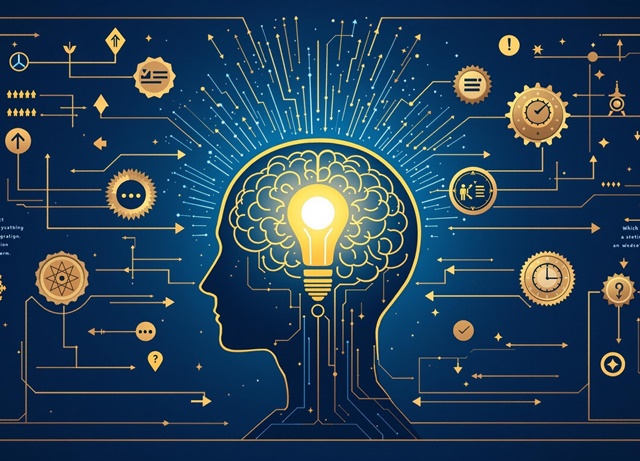 마인드맵과 인간의 신경 연결 패턴으로 심리적 변화 과정 표현하고 있는 이미지. 피그말리온 효과 썸네일 카드 이미지