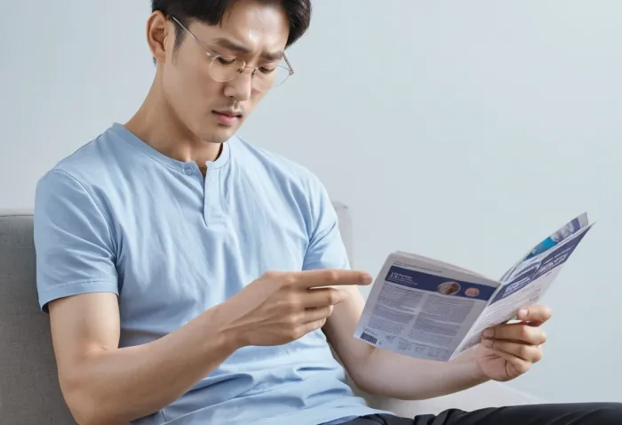 dna주사 효과를 본 뒤 안도하는 표정의 모습