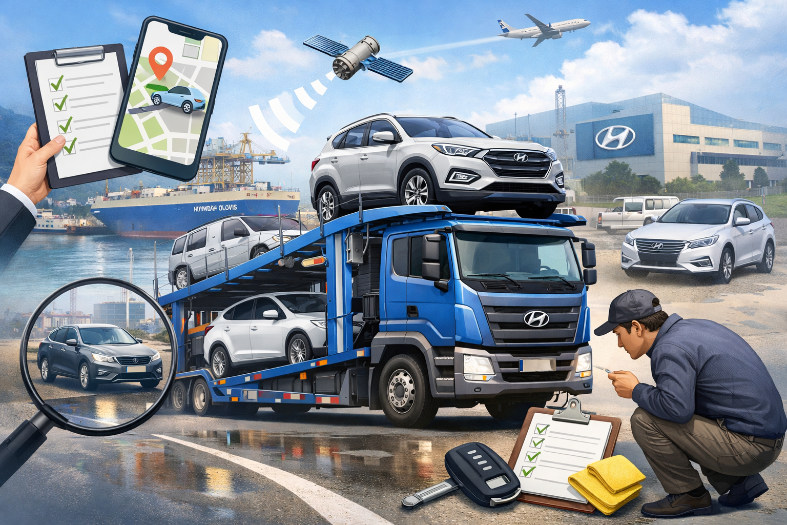 현대자동차 출고조회 방법 총정리|현대글로비스 배송조회 실시간 확인 꿀팁 + 신차 인수 체크리스트 관련 사진