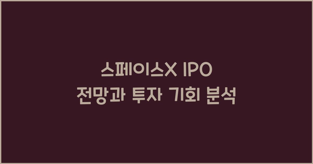 스페이스X IPO
