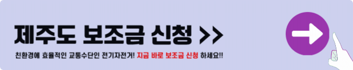 제주도 전기자전거 보조금