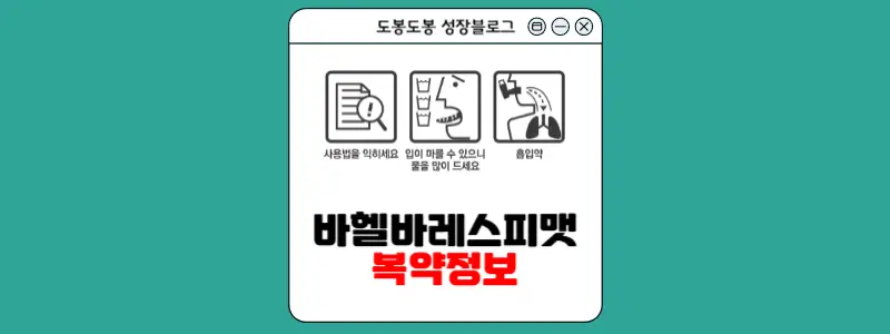바헬바레스피맷 복약 정보 이미지
