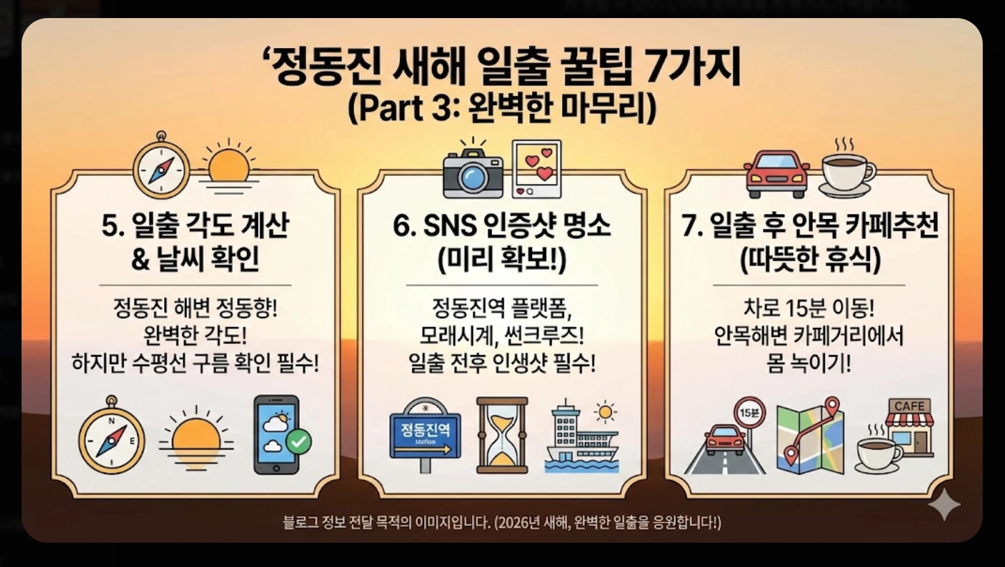 정동진 일출 시간 2026 완벽 가이드