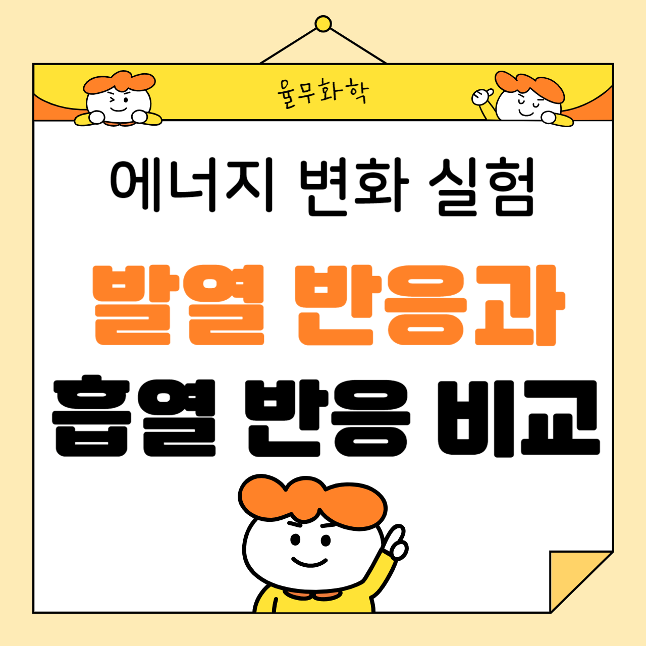 에너지 변화 실험: 발열 반응과 흡열 반응 비교