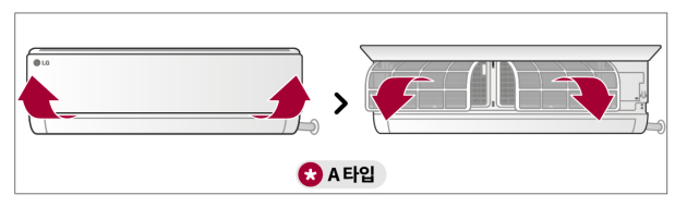 벽걸이형-A타입-에어컨-청소방법