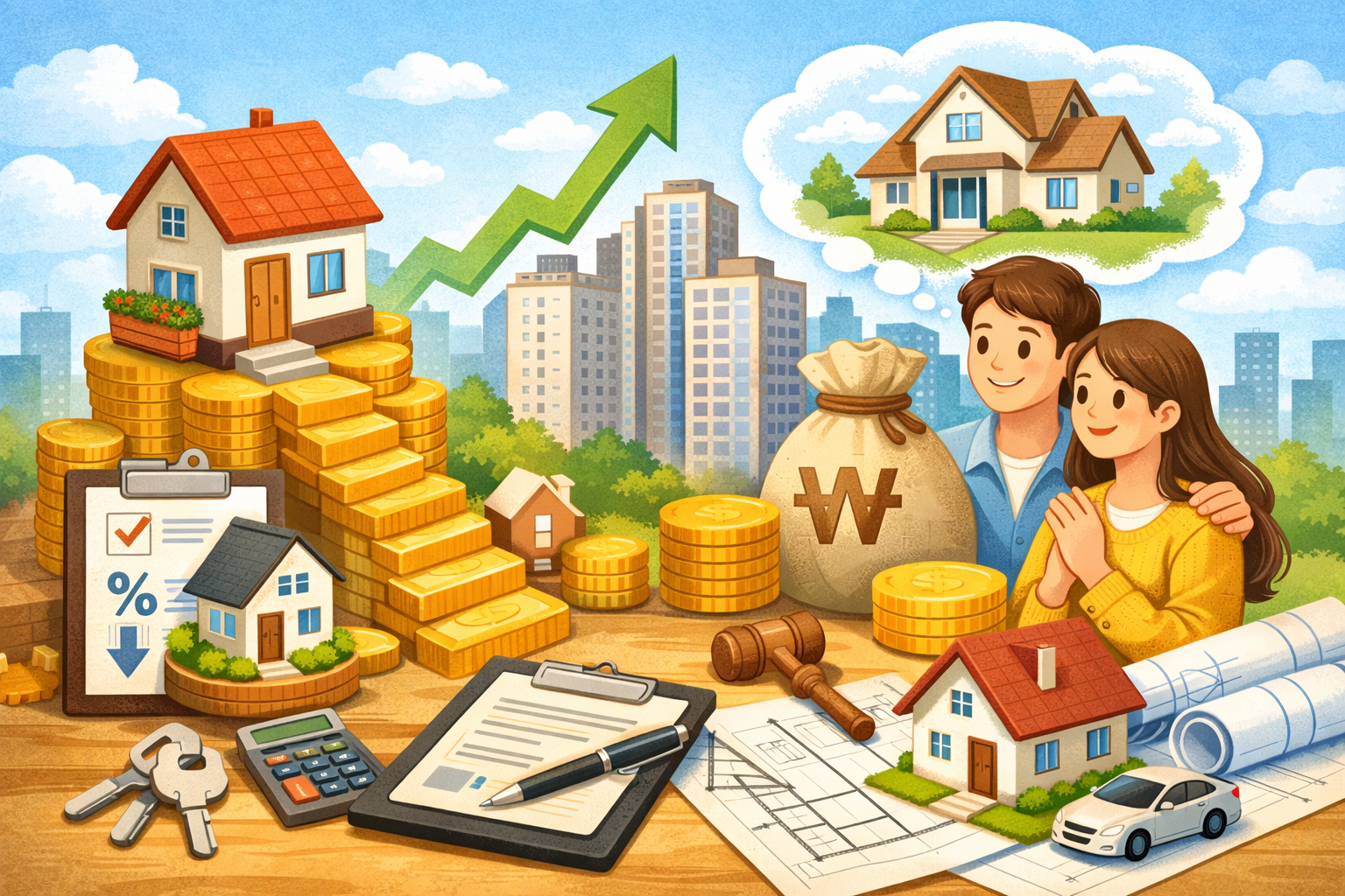 생애최초 주택구입 대출 한도 총정리 (2026 디딤돌&middot;보금자리론 조건, LTV 80%까지 가능) 관련 사진