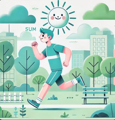 러닝하고 있는 사람 이미지