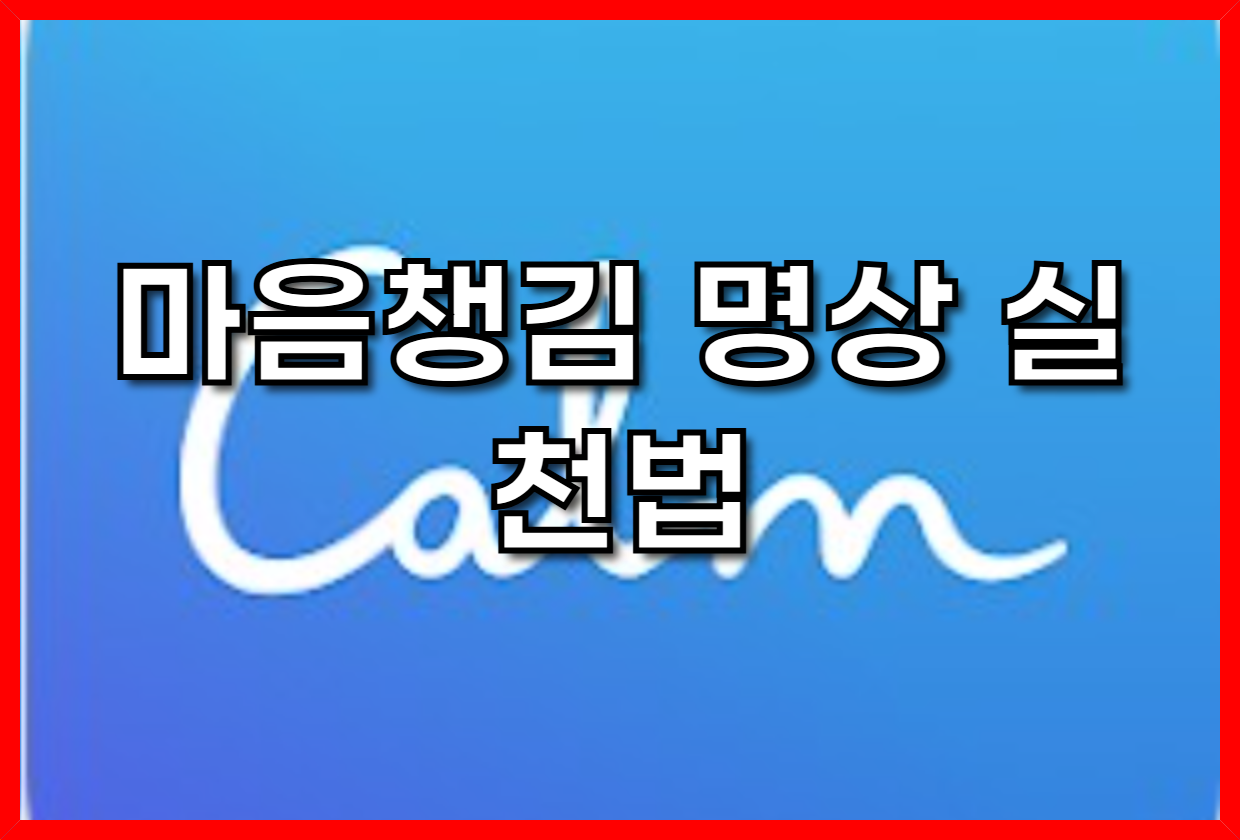 디지털 시대 생존 필수템: 마음챙김 명상 실천법