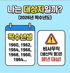 2026년 국가건강검진 대상자