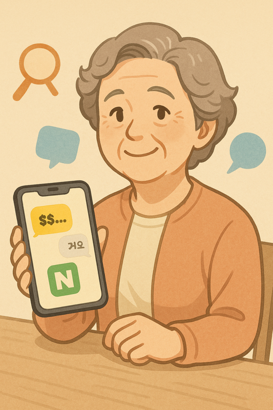 부모님을 위한 네이버 카카오톡