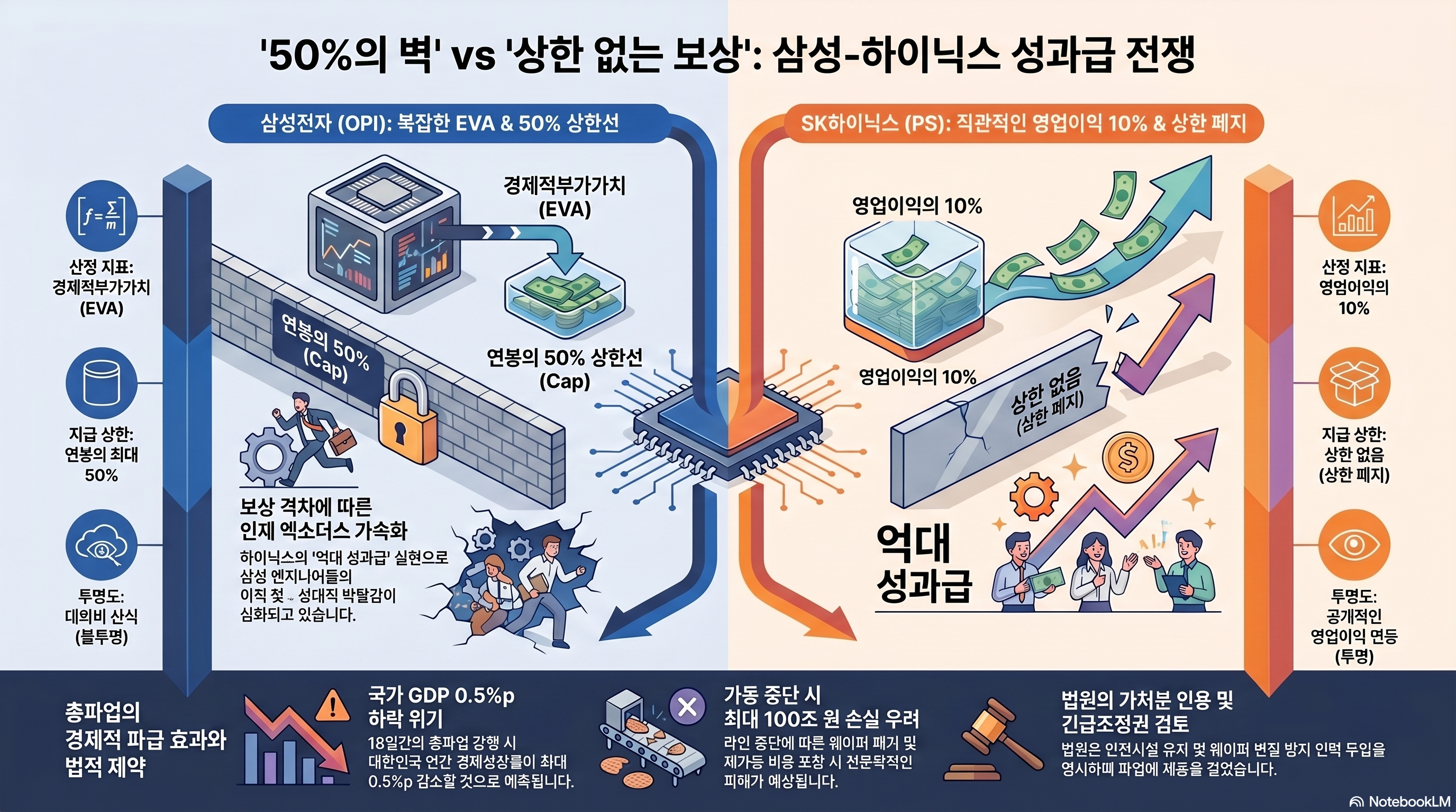 멈춰선 반도체 심장과,100조 원의 청구서, 사상 초유의 삼성전자 셧다운 사태