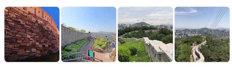 서울 종로구 한양도성 성곽길을 따라 이어진 역사 산책로