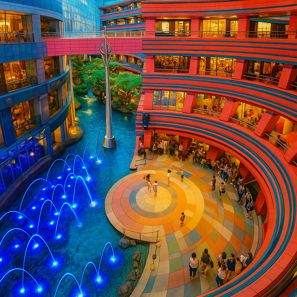 일본의 쇼핑지 캐널시티 이미지