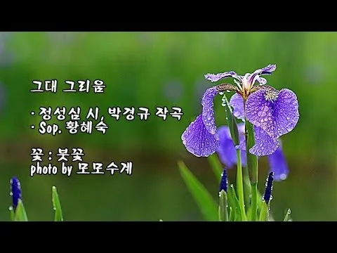 그대 그리움 정성심 작시 박경규 작곡 소프라노 황혜숙 완벽 성악 감상_4