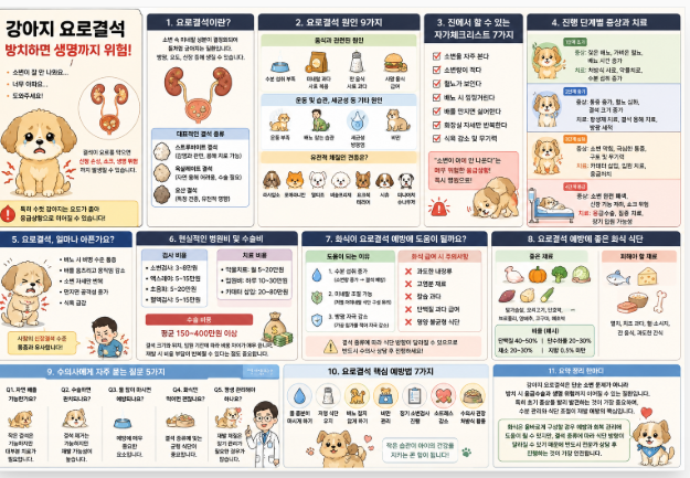 강아지 "혈뇨,배만지면 입질,갑자기 식욕감소,소변 오래눈다"요로결석 완벽 가이드 (증상, 병원비 ,수술비 400만 원 이상, 예방법,화식 관리, 치료법)