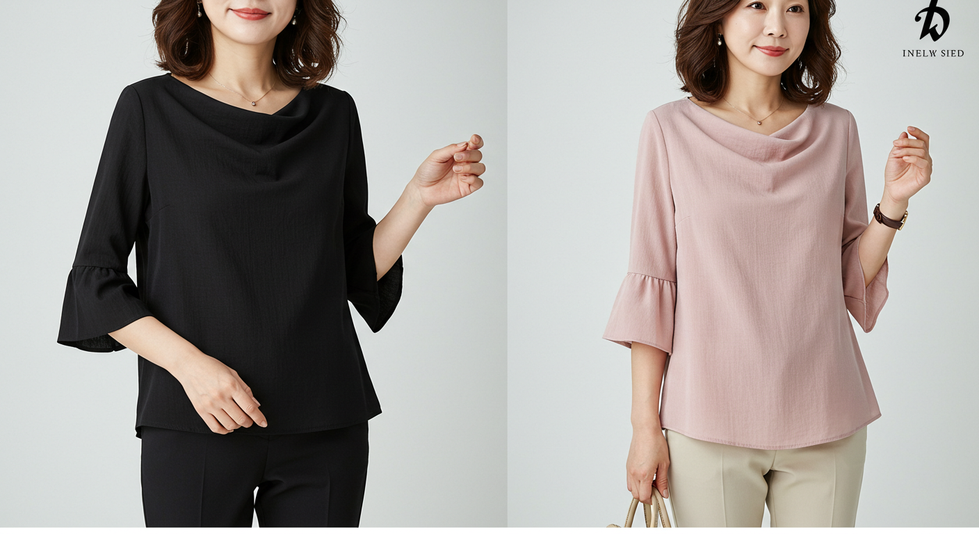 중년여성 봄 데일리룩