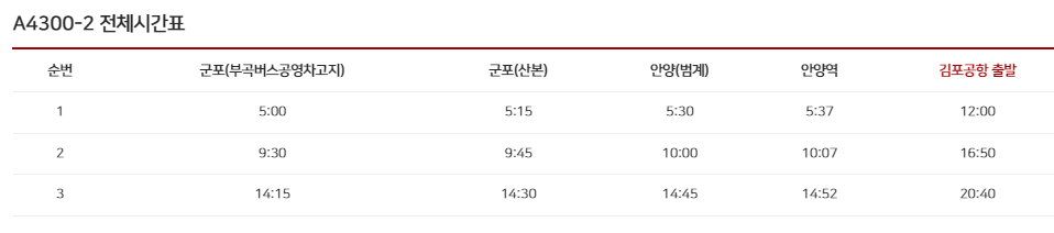 4300-2번 최신시간표