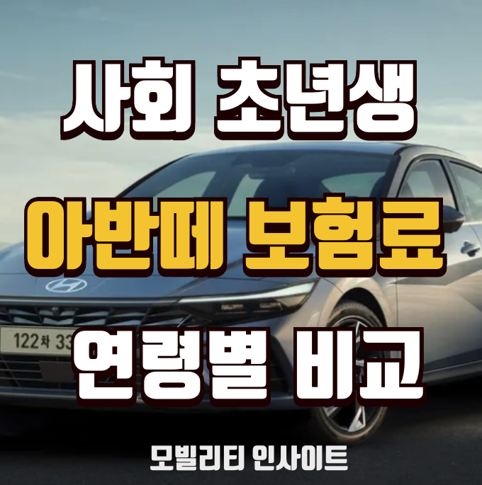 아반떼 보험료 비교