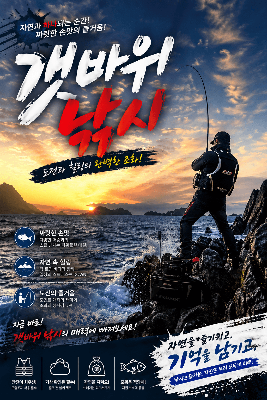 갯바위 낚시 선비, 시즌, 현장요리