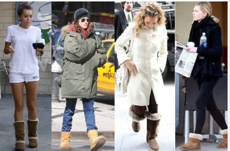 헐리웃 스타 어그착용 사진