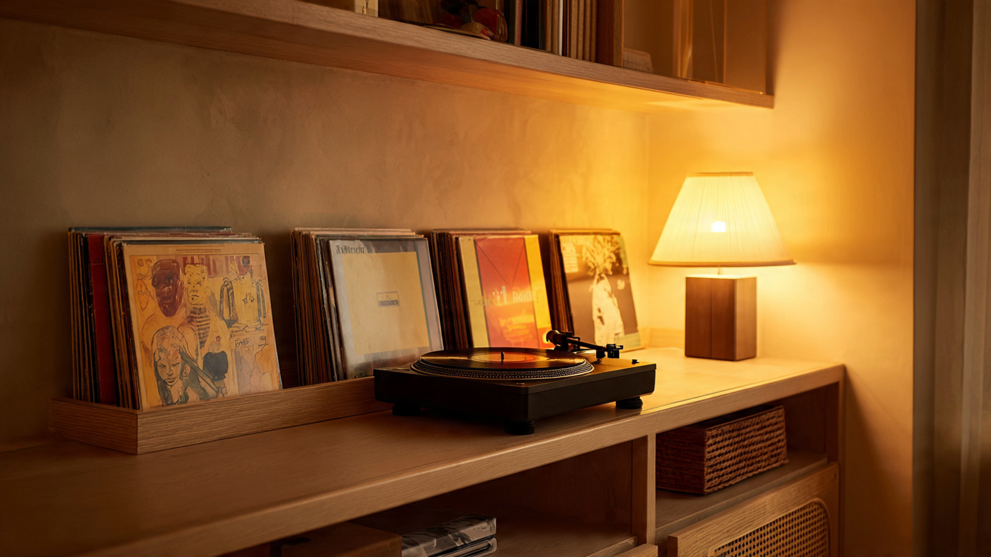 LP 커버 아트 로테이션 전시 루틴