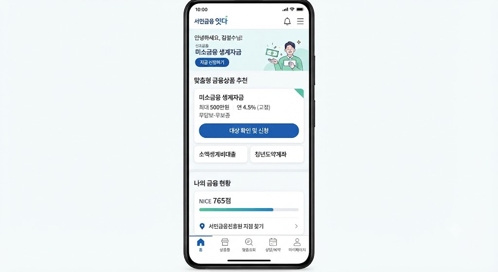 신용점수 낮아 대출 거절됐다면? 2026 미소금융 생계자금 최대 500만원 조건 관련사진