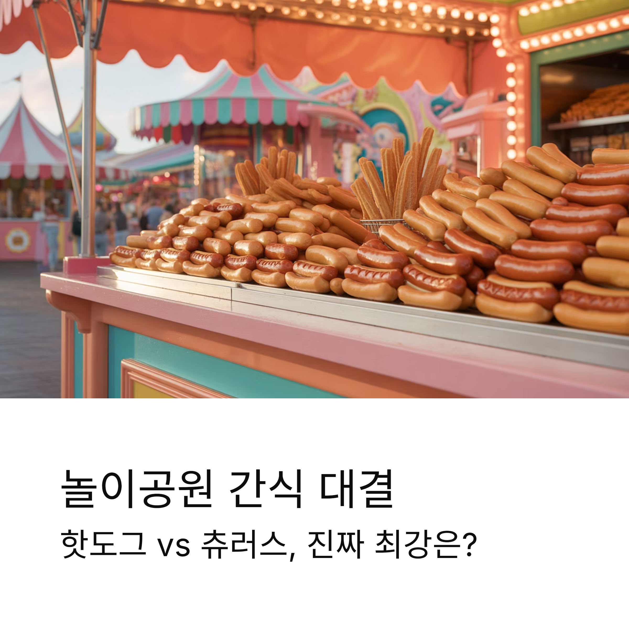 놀이공원 핫도그와 츄러스, 진짜 맛 최고는 어디일까 감성 리뷰