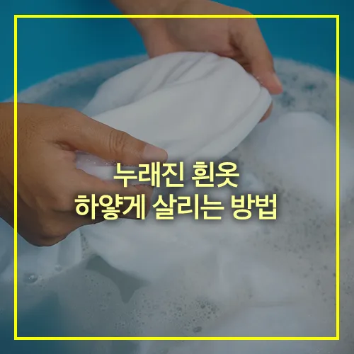 누래진 흰옷 하얗게 살리는 방법
