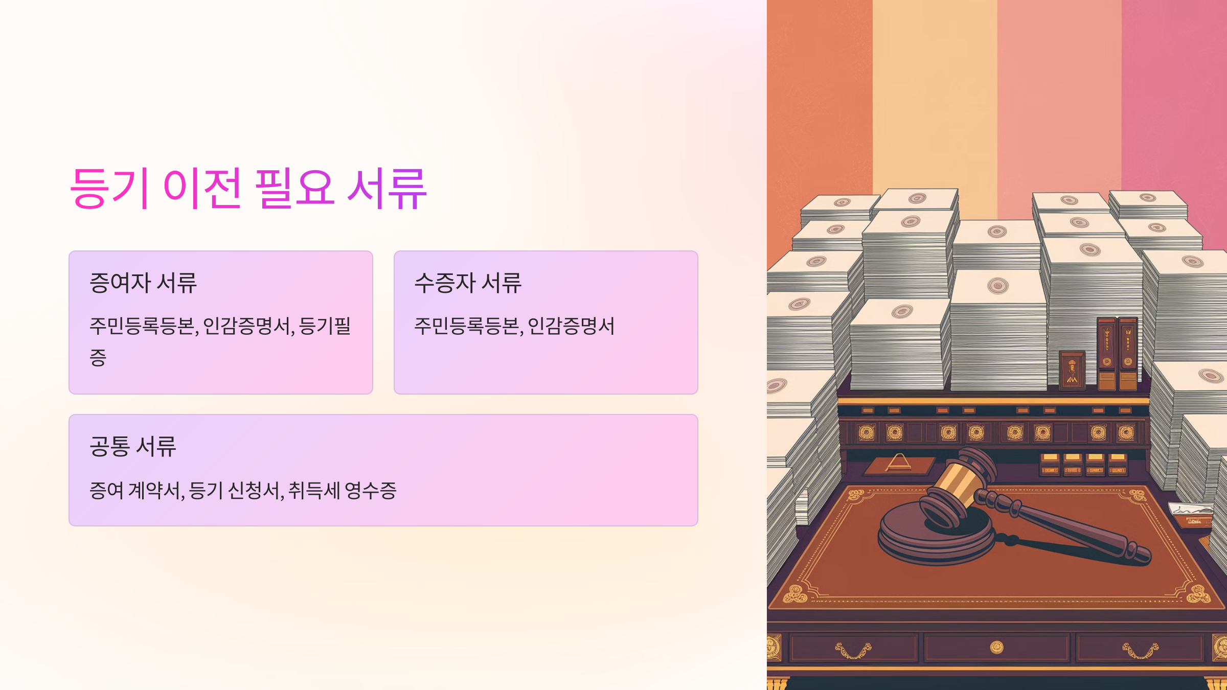 📑 부동산 등기 이전에 필요한 서류