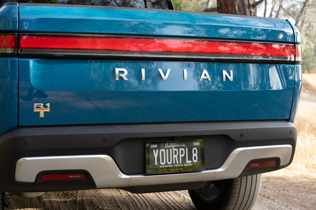 License plate.