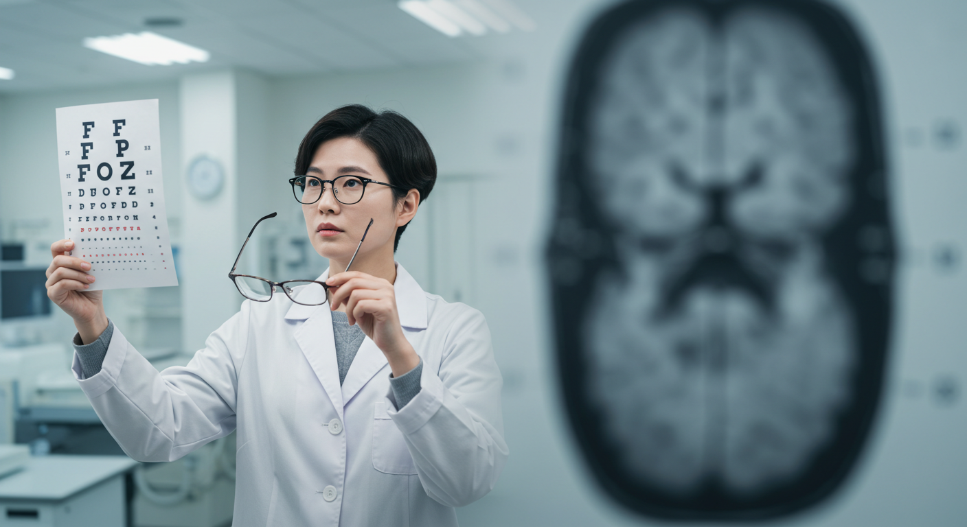 뇌종양, 시력 보호, 건강검진