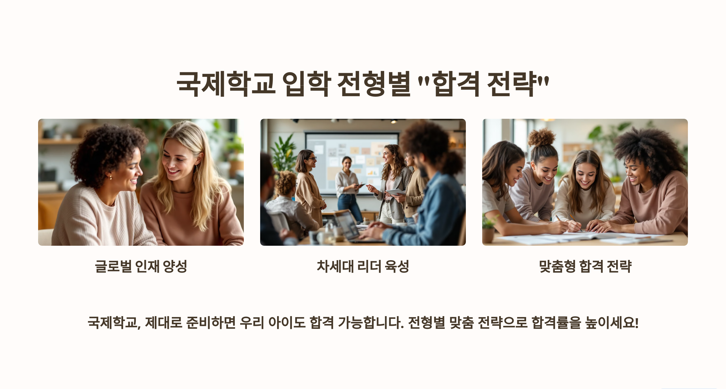 국제학교 입학 전형별 합격 전략 관련 사진