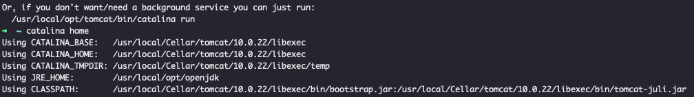 brew install tomcat