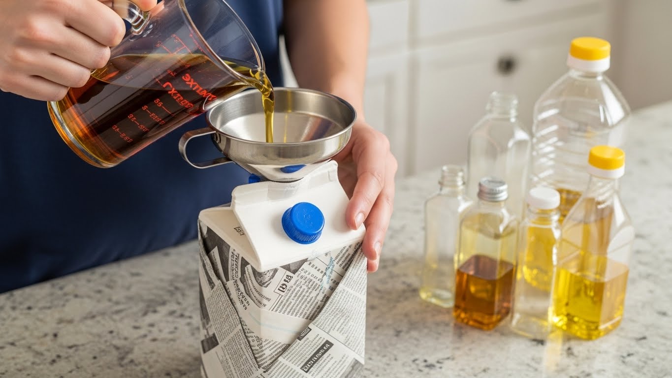 우유팩에 붓는 정석 방법