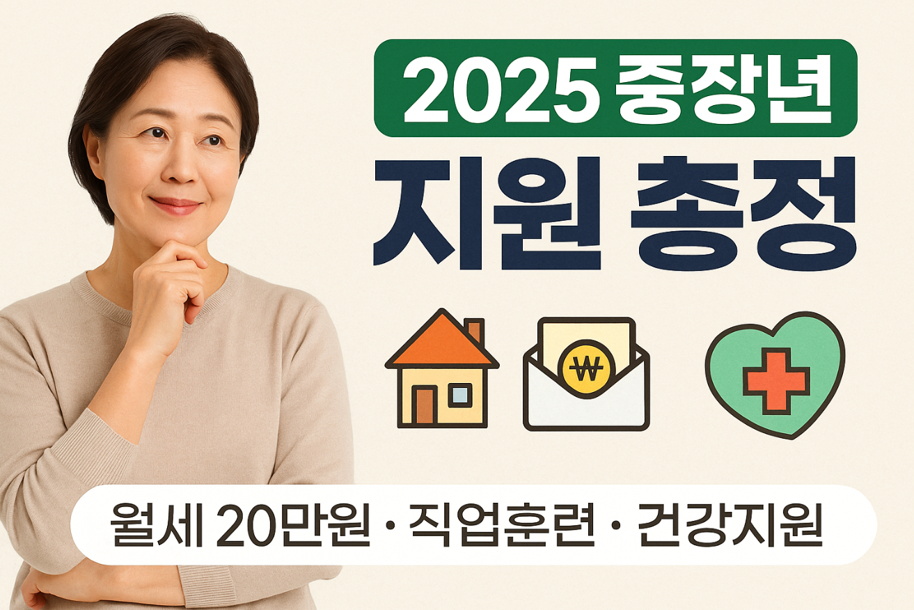중장년1인가구, 2025복지혜택