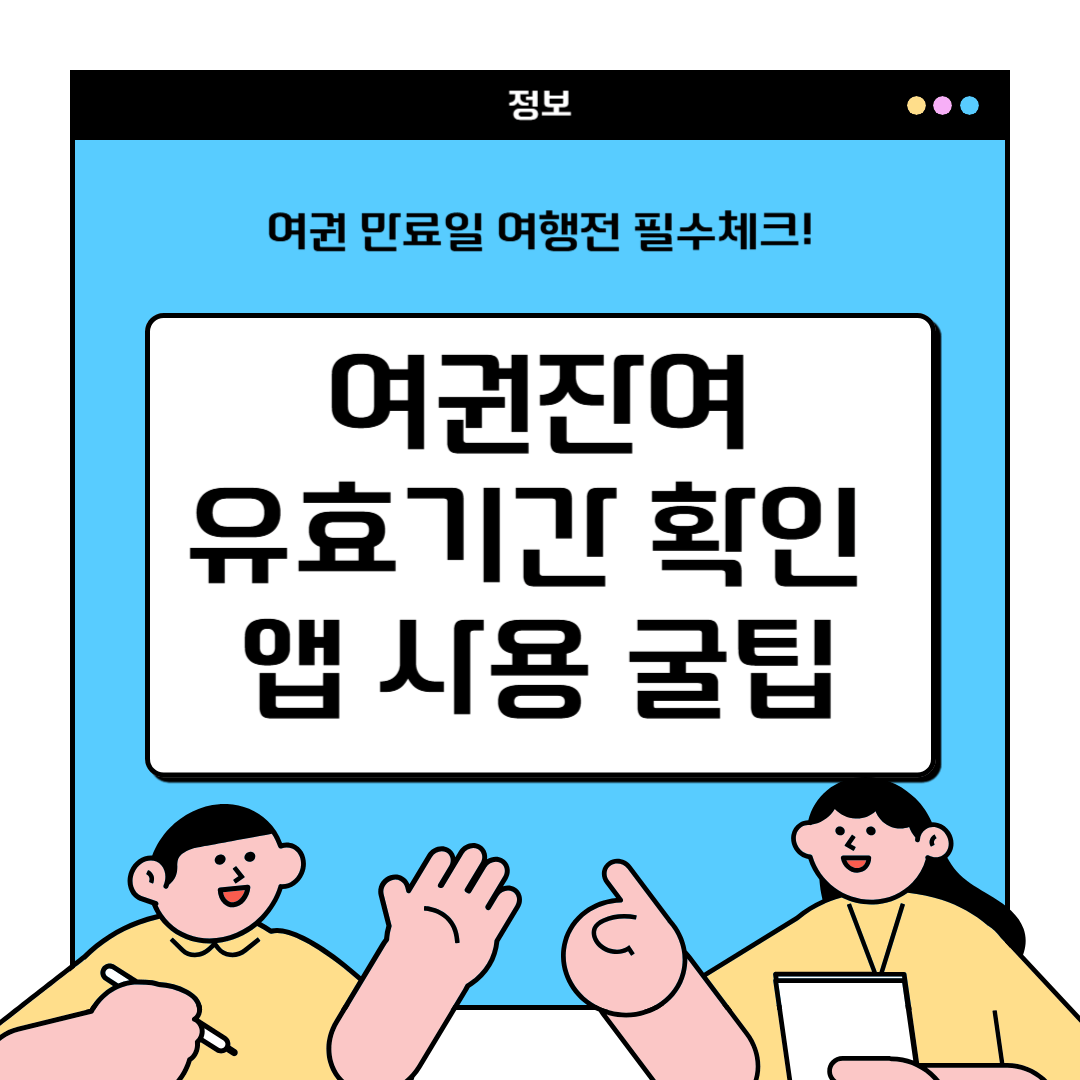 여권잔여 유효기간 확인앱