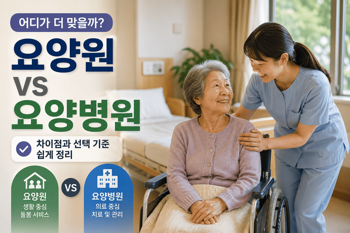 요양원 VS 요양병원