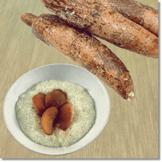 카사바 먹는 법과 주의점, 타피오카 스프