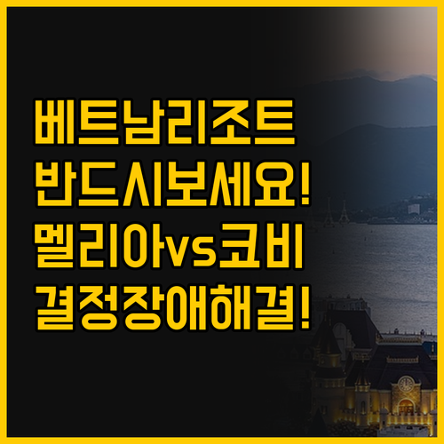 베트남 후여 여행 멜리아 빈펄과 코비..