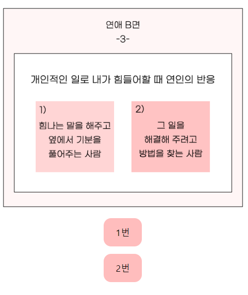 테스트잇 연애 사용설명서 테스트