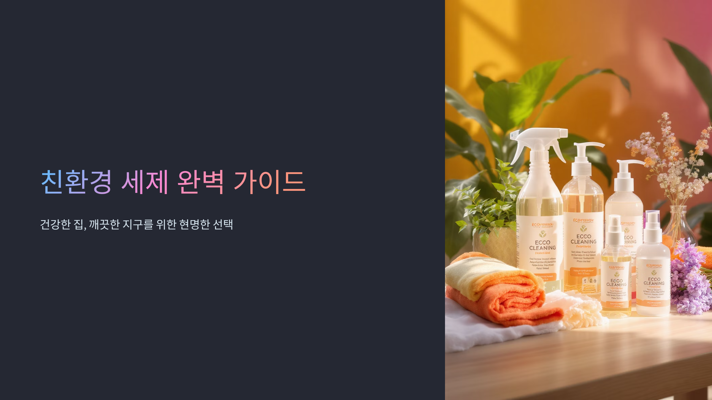 친환경 세제 똑똑하게 고르는 법