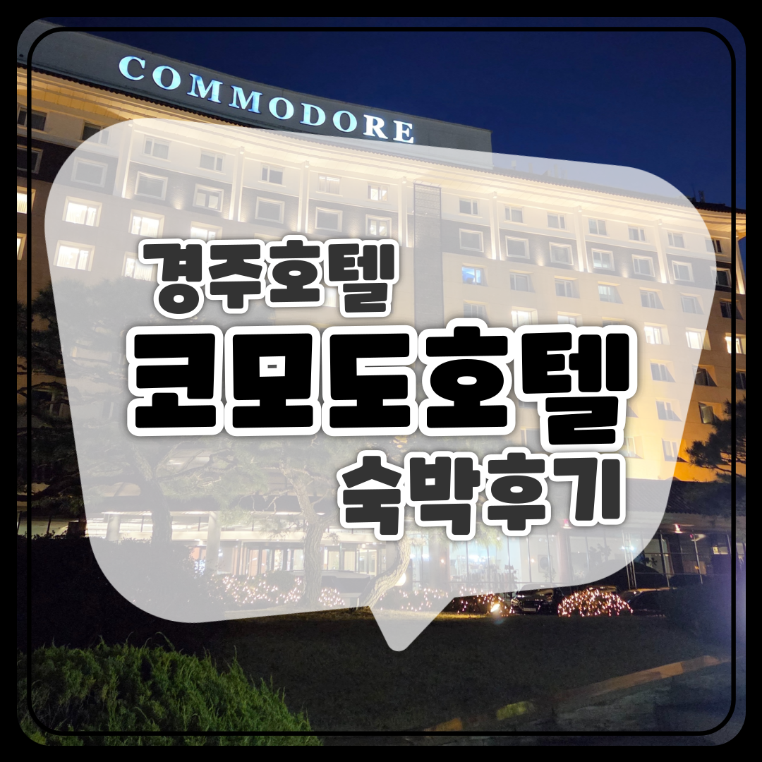 코모도호텔경주 숙박후기