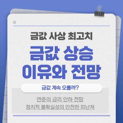 금값 상승 원인과 전망