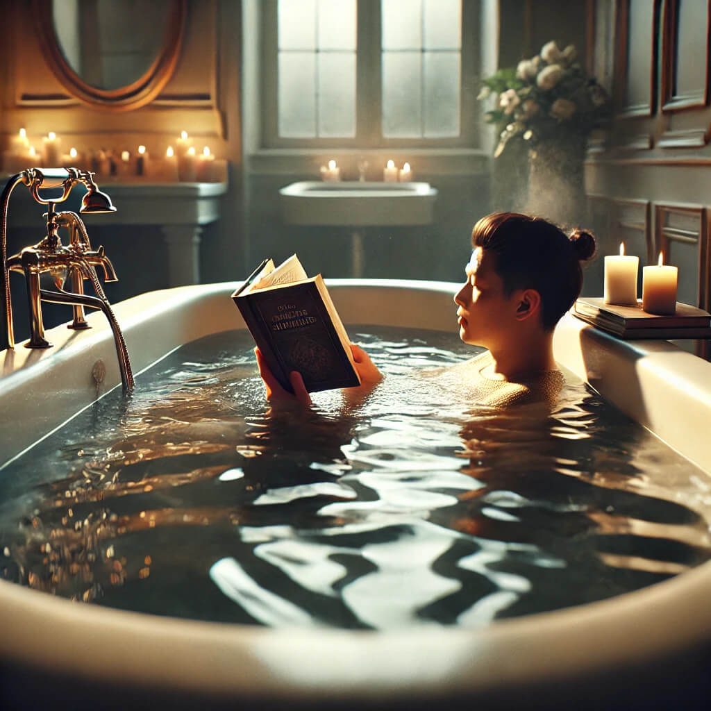 욕조에서-책읽는-사람