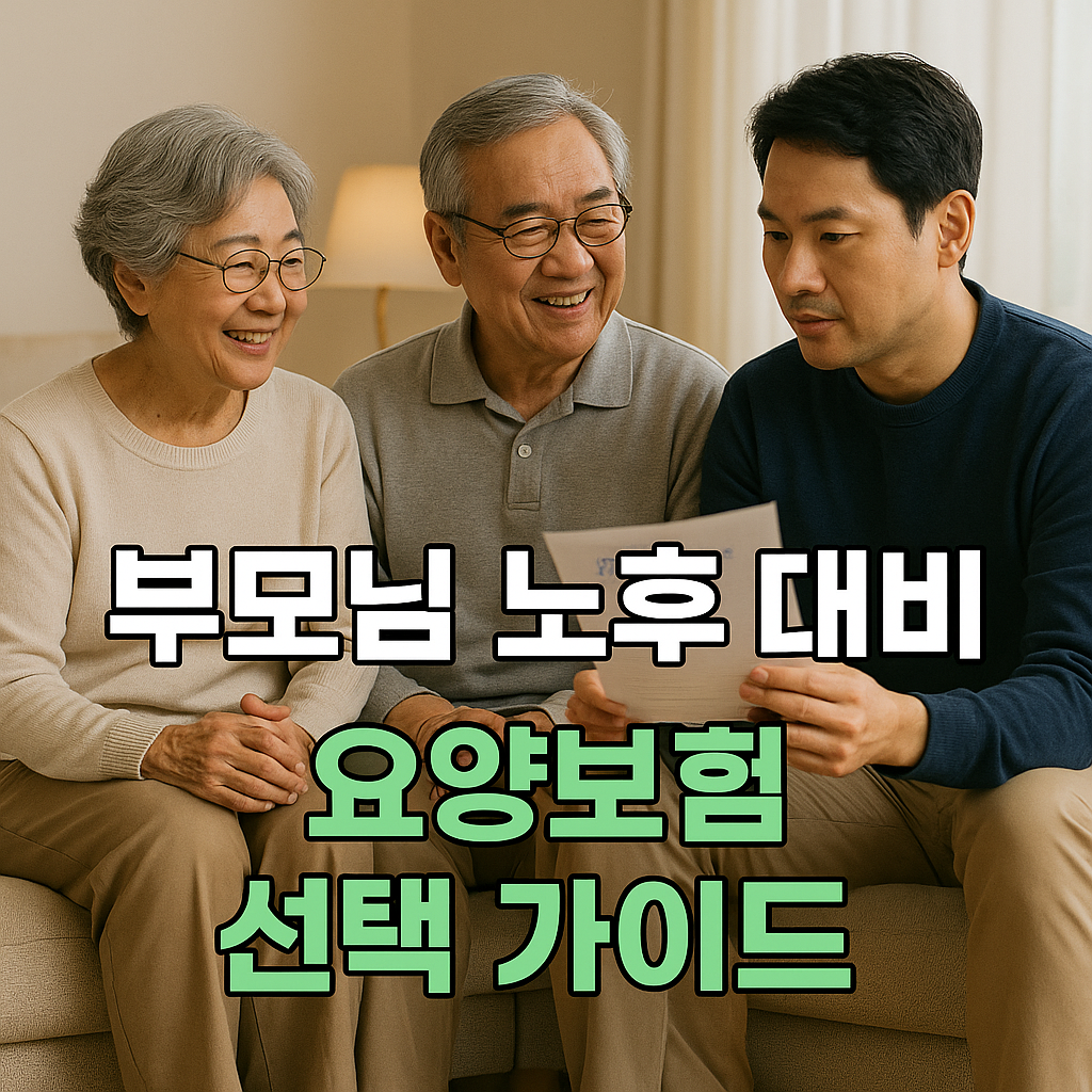 부모님 노후 대비 요양보험 안내