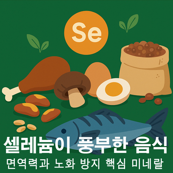 셀레늄이 풍부한 음식과 항산화 작용 | 면역력과 노화 방지 핵심 미네랄