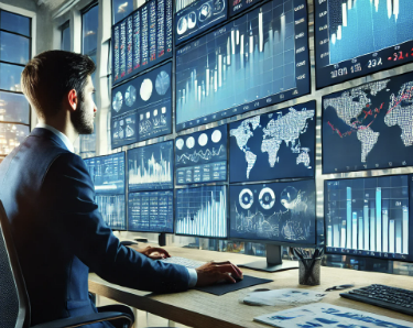 주식 차트 보는 사람