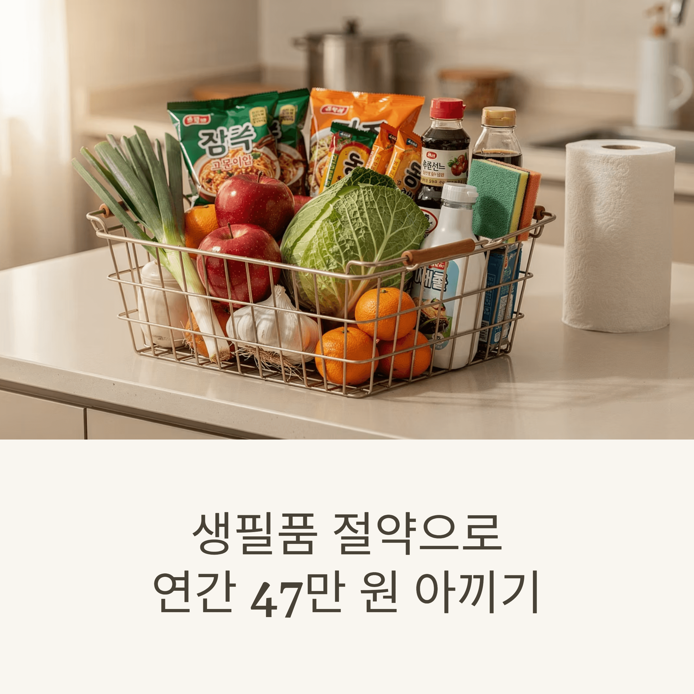 생필품 절약을 위한 5가지 연간 절약 계산법