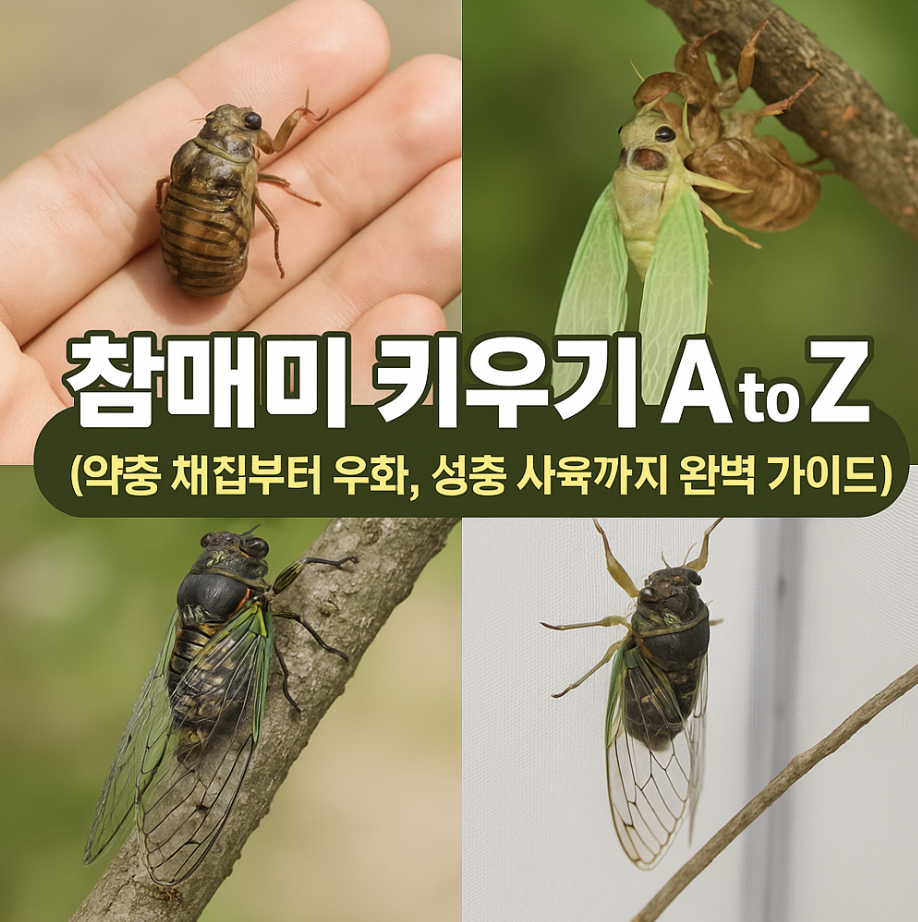 참매미 키우기 A to Z (약충 채집부터 우화, 성충 사육까지 완벽 가이드)