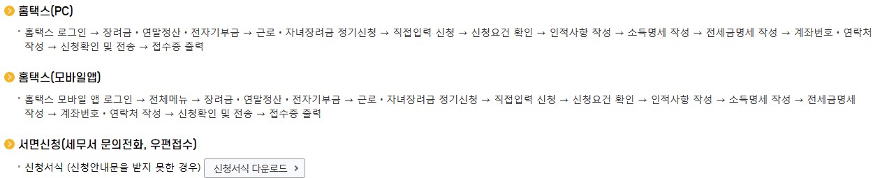 신청 안내문 받지 못한 경우